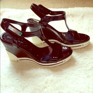 BCBG Girls Patent leather wedge